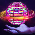 Ivtivfu Upgraded Flying Orb Ball (Pink, 2025) with Dazzling Lights - Magic Hover Spinner, Boomerang Drone, and Floating Cosmic Globe - Outdoor Toy for Children Aged 6 to 10
