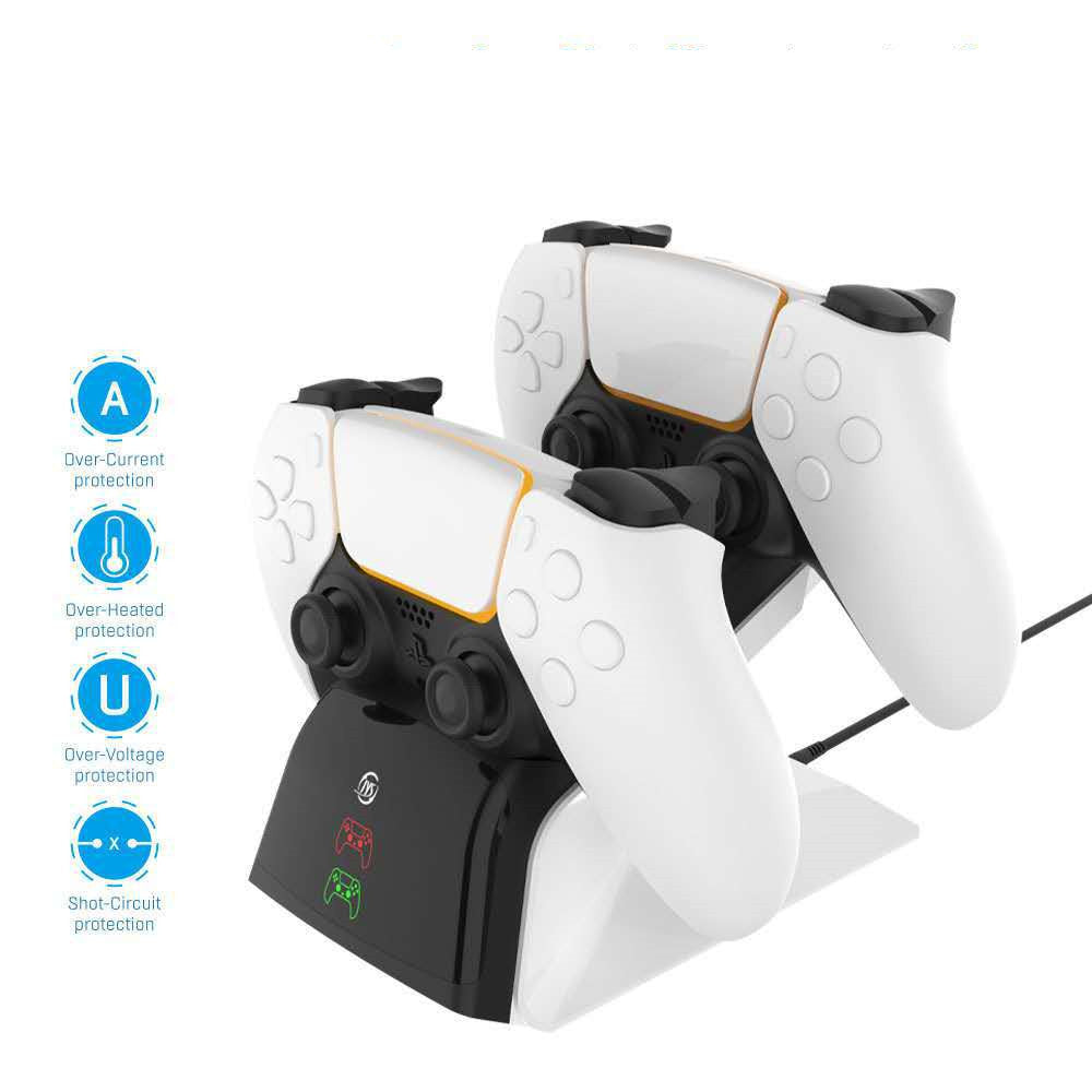Ultimate PS5 Gamepad Dual Charger - Keep Your Controllers Powered Up!