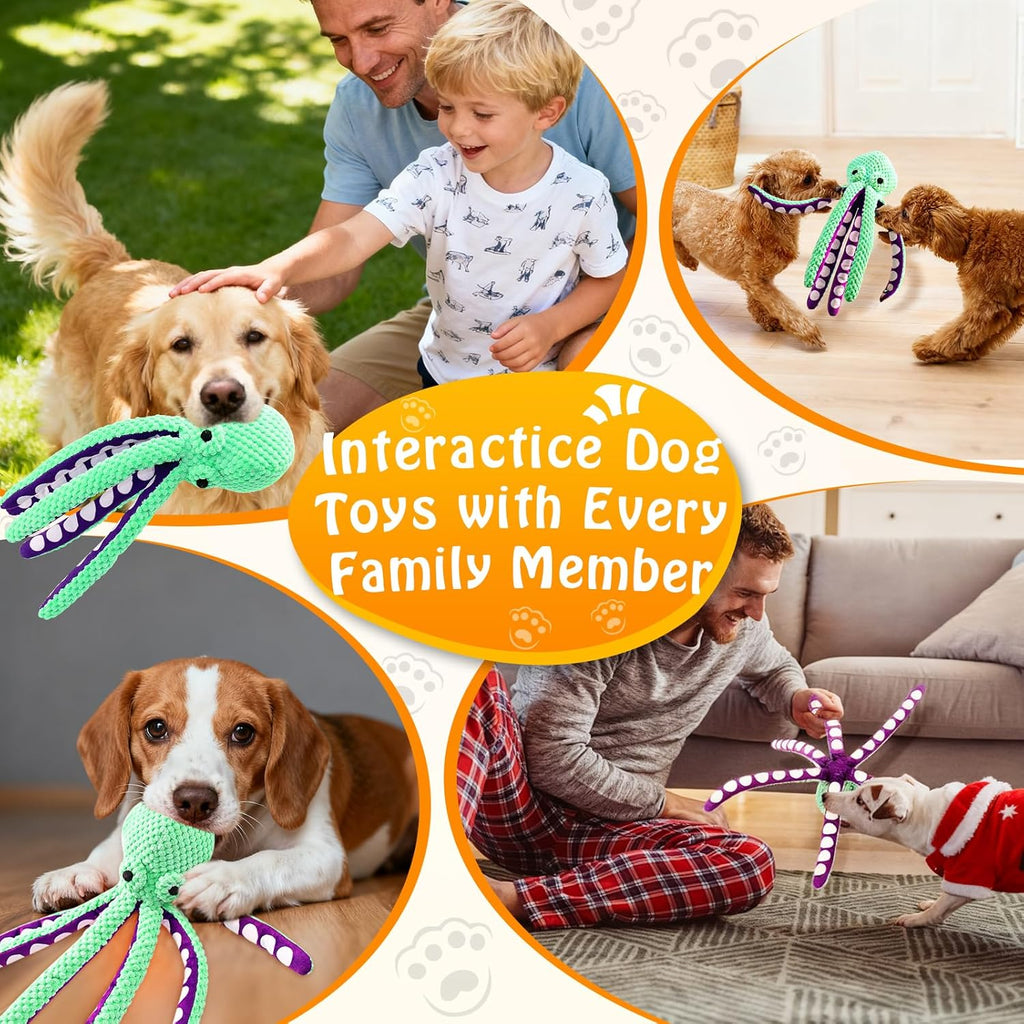 Fuufome Large Squeaky Dog Chew Toy - Perfect for Small and Medium Breed Puppies and Dogs