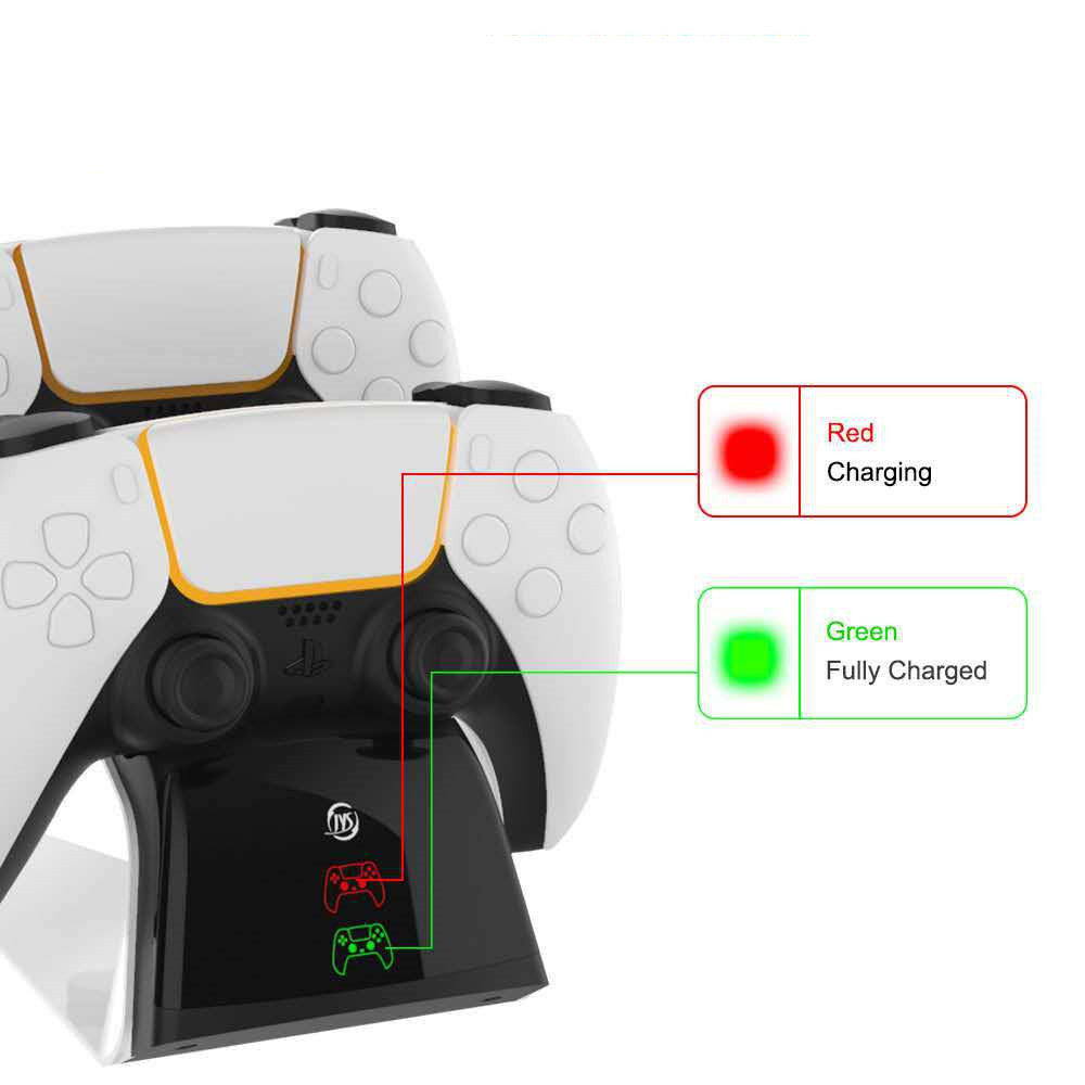 Ultimate PS5 Gamepad Dual Charger - Keep Your Controllers Powered Up!