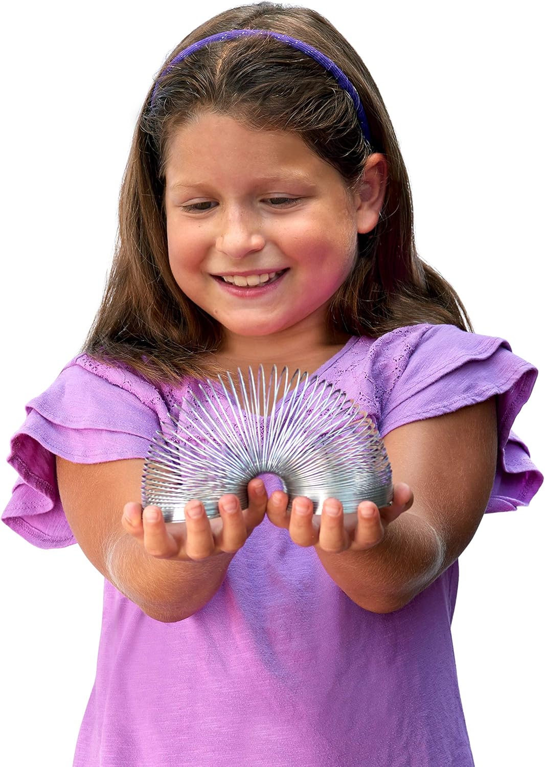 Discover Endless Fun with the Original Slinky Walking Spring Toy - A Classic Metal Fidget Toy for Kids!
