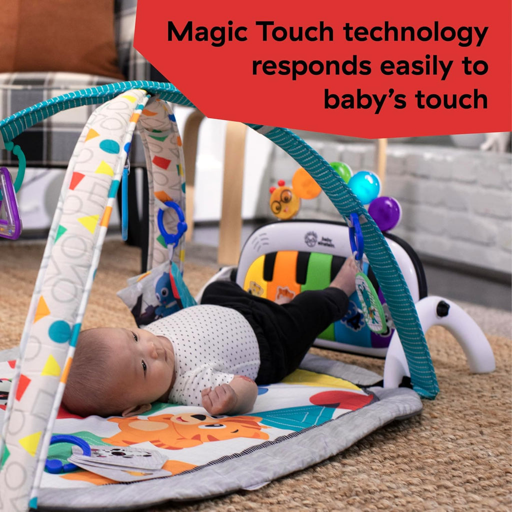 Baby Einstein Ocean Explorers 4-in-1 Kickin' Tunes Jellyfish Jamboree Music and Language Discovery Gym for Infants, Pink, Ages 0 Months and Up
