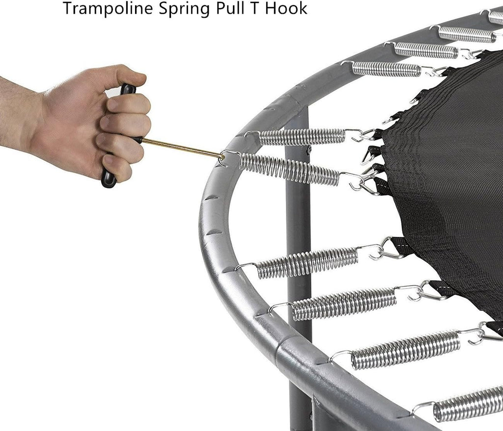 Effortless Trampoline Assembly with SANJOIN T-Hook Spring Pulling Tool