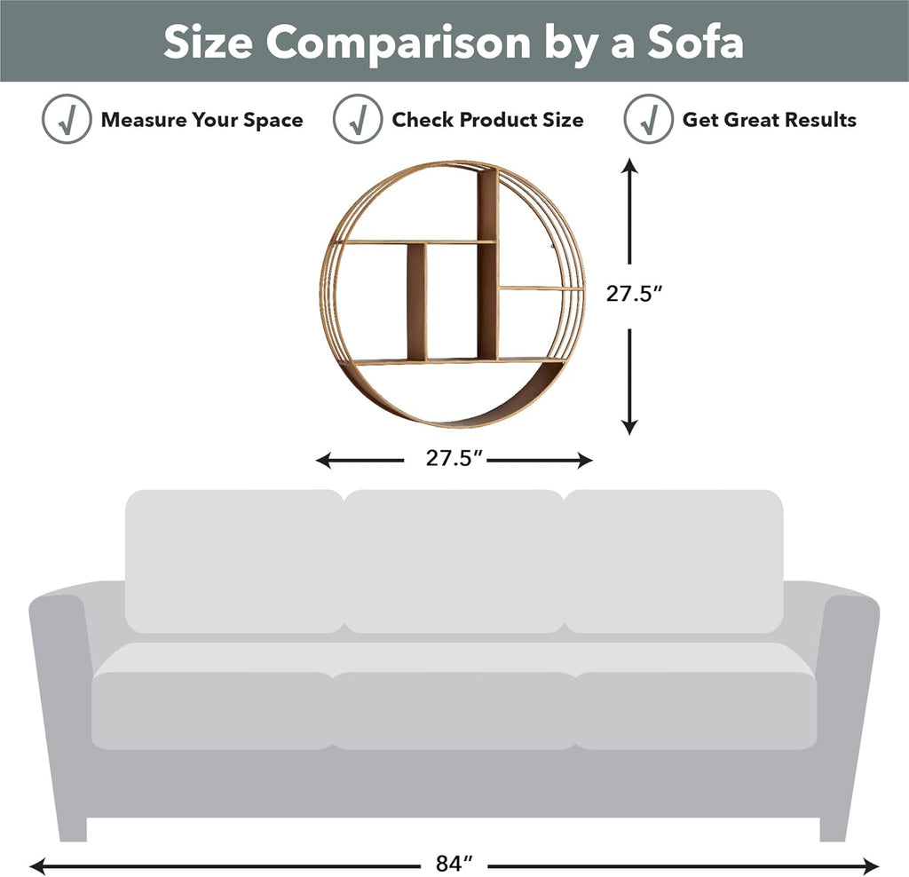 Elevate Your Space with the FirsTime & Co. Dark Silver Brody 3-Tier Round Floating Shelf - Perfect for Stylish Storage in Any Room!