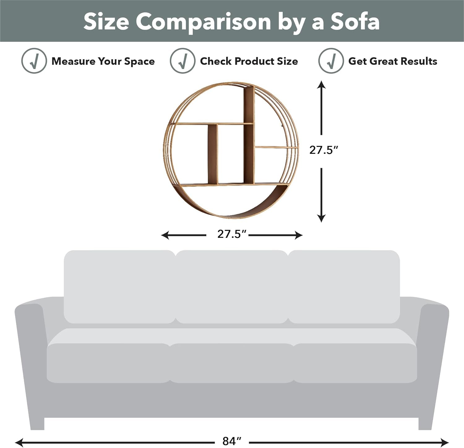 Elevate Your Space with the FirsTime & Co. Dark Silver Brody 3-Tier Round Floating Shelf - Perfect for Stylish Storage in Any Room!